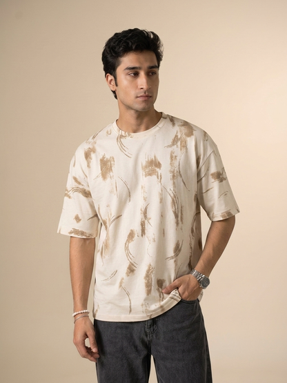 Marcar CloudLuxe Abstract Brush Oversized (Ivory Sand)