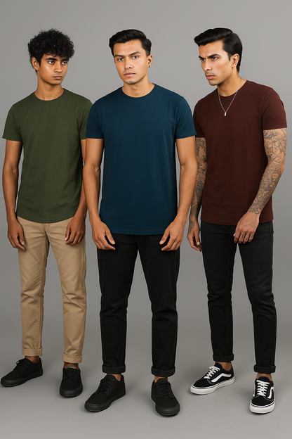 Essentials Trio Pack (Army Green /Teal Blue /Maroon)