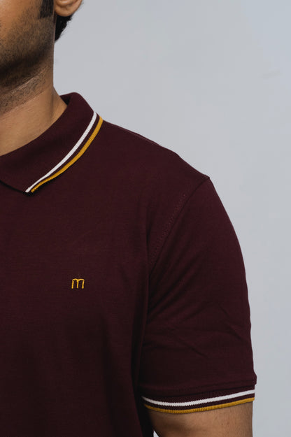 Zénzip Polo M Stretch Polo (Maroon)