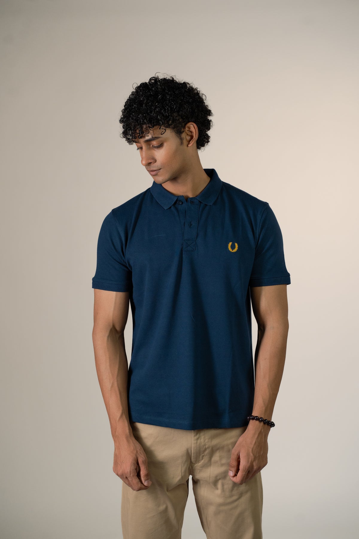 Buttonaire Polo Laurel Stretch - Midnight Teal