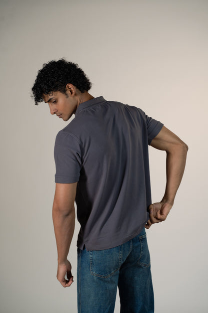 Buttonaire Signature Stretch – Carbon Grey