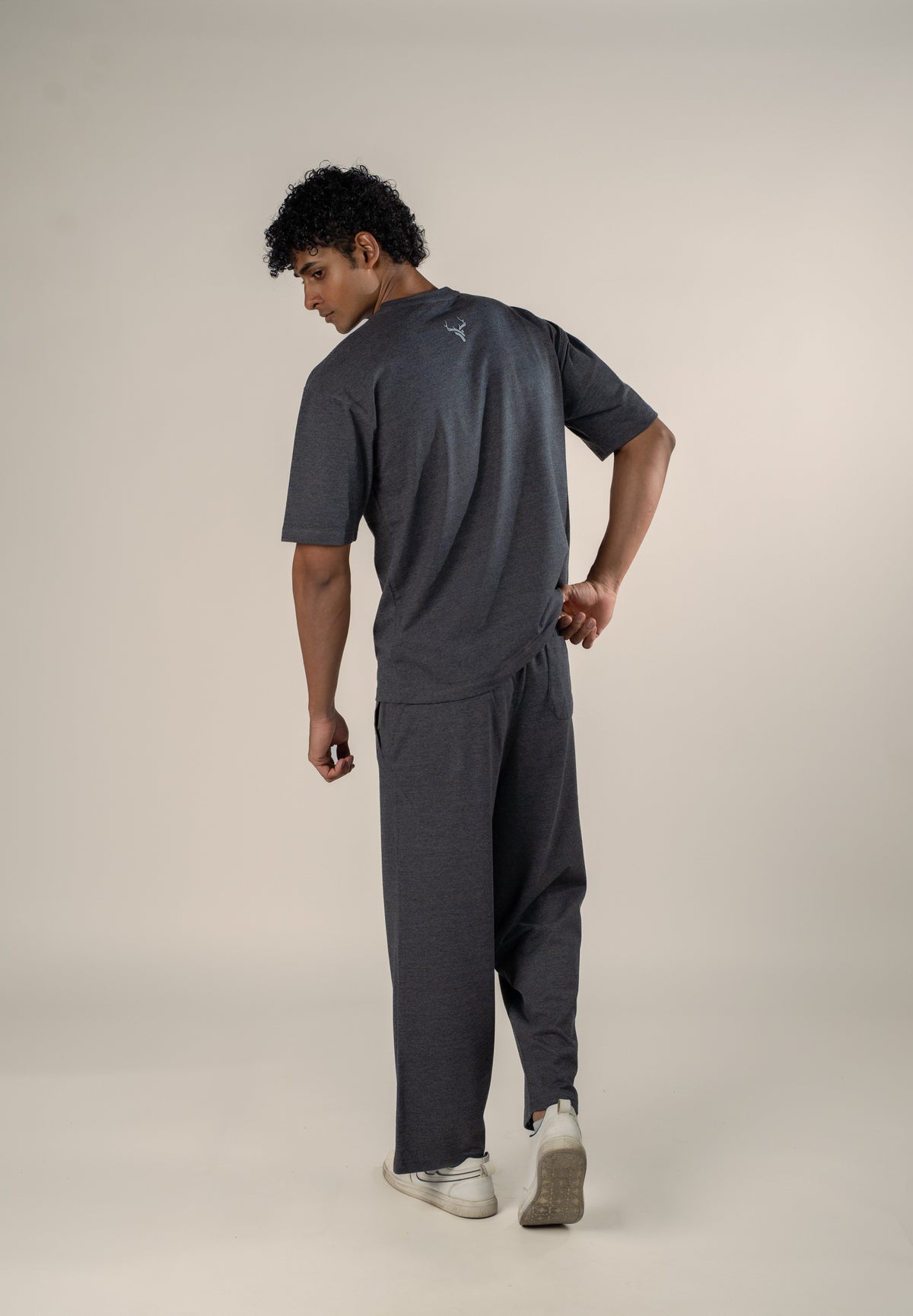 The Nomad Oversized Drop Shoulder Co-ord: Graphite
