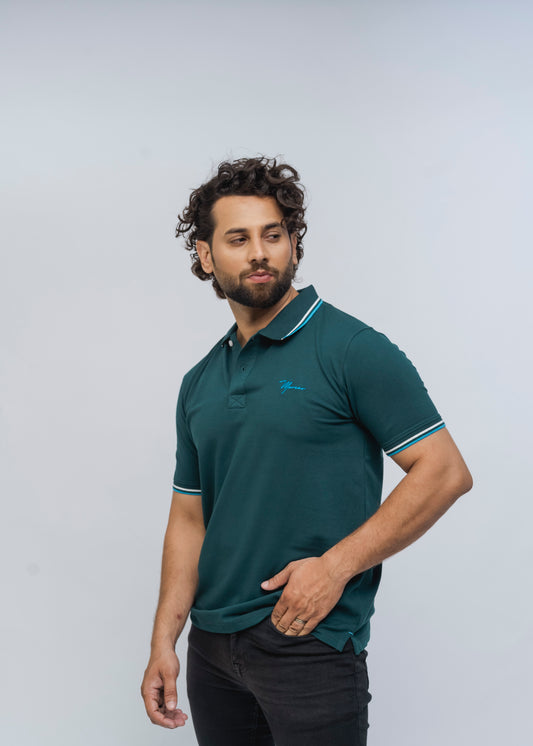 Buttonaire Polo Signature Stretch (Green)