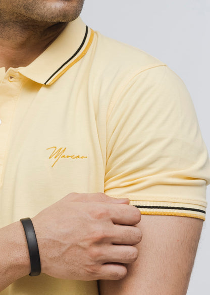 Buttonaire Polo Signature Stretch (Lemon)