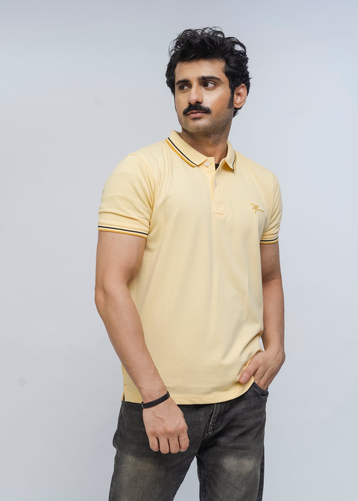 Buttonaire Polo Signature Stretch (Lemon)