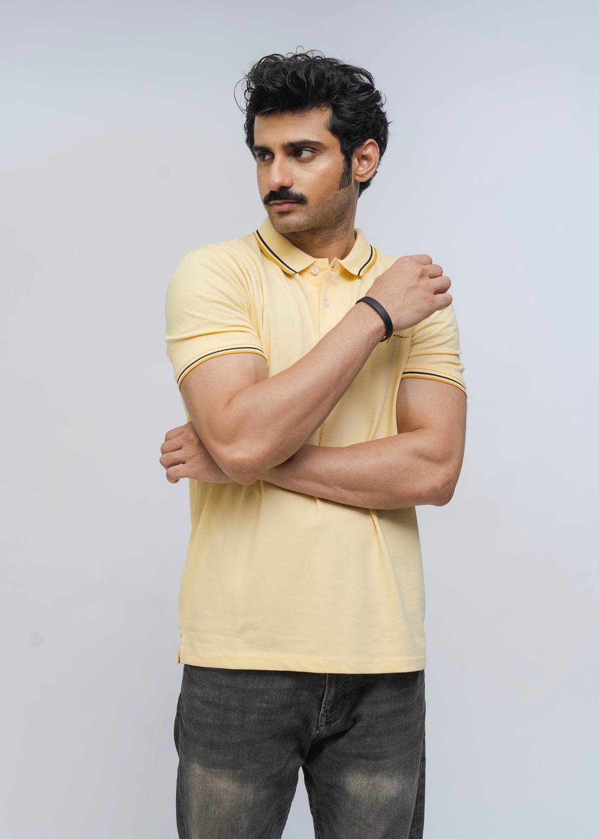 Buttonaire Polo Signature Stretch (Lemon)