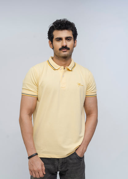 Buttonaire Polo Signature Stretch (Lemon)