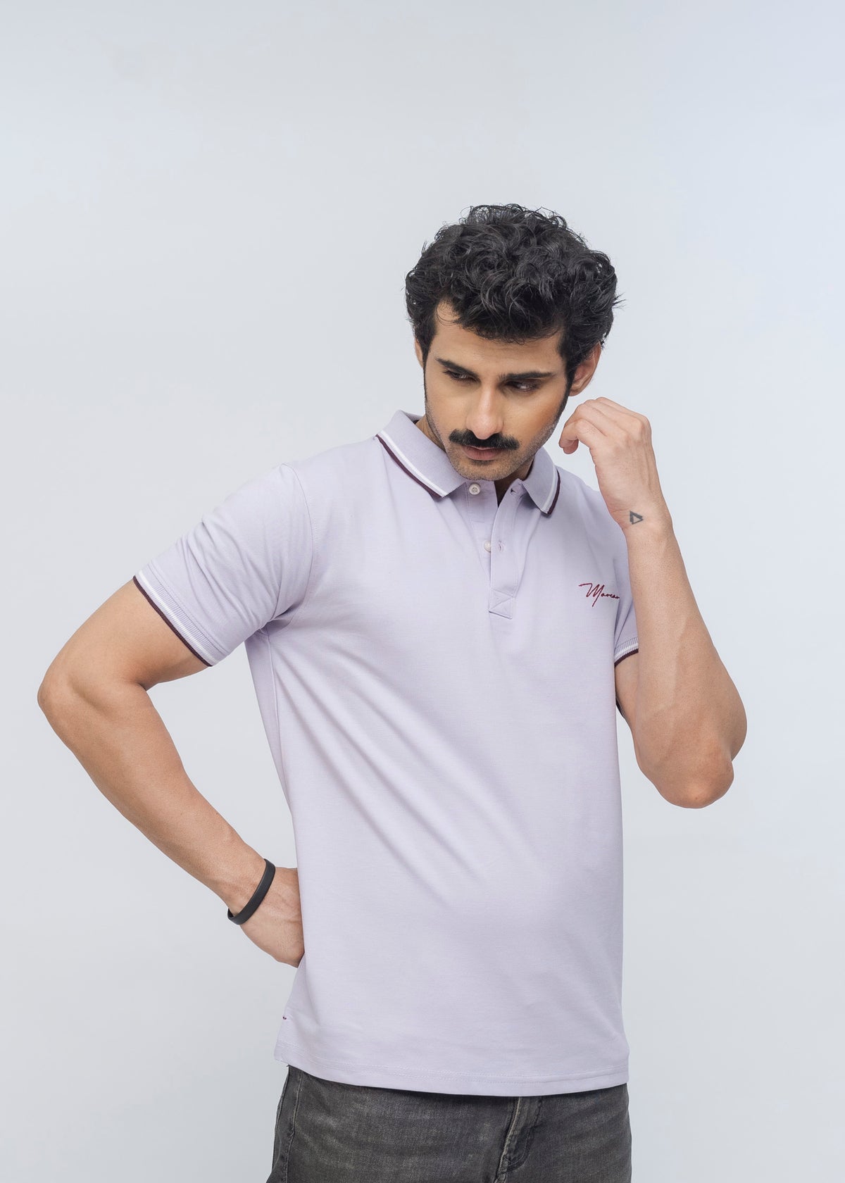 Buttonaire Polo Signature Stretch (Lilac)