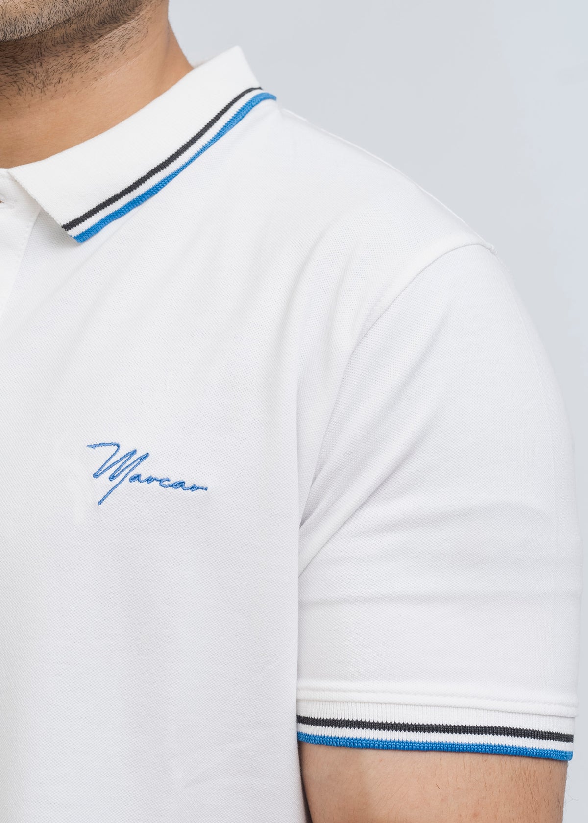 Buttonaire Polo Signature Stretch (White)