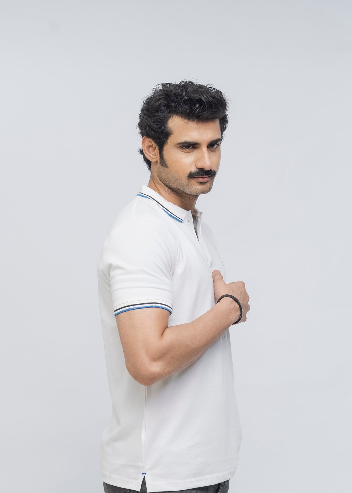 Buttonaire Polo Signature Stretch (White)
