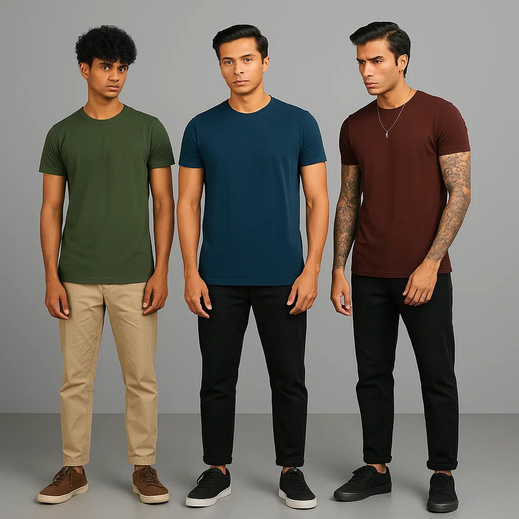Essentials Trio Pack (Army Green /Teal Blue /Maroon)